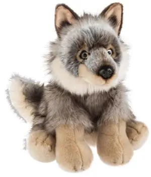 Ganz Heritage Collection Grey Wolf Plush Stuffed Animal Toy, 12" Ganz Heritage Collection Grey Wolf Plush Stuffed Animal Toy, 12"