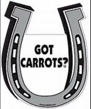 Got Carrots? Horseshoe Magnet for Car or Trailer Got Carrots? Horseshoe Magnet for Car or Trailer