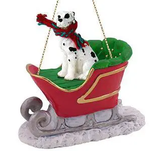 Harlequin Great Dane, Uncropped Dog Sleigh Dog Holiday Ornament Harlequin Great Dane, Uncropped Dog Sleigh Dog Holiday Ornament