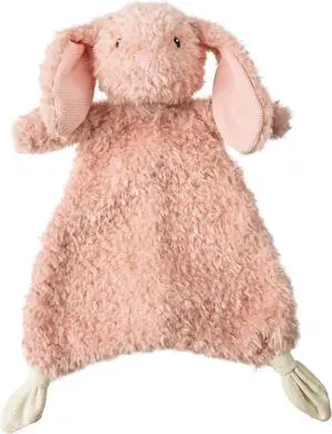 Mary Meyer Lovey for Babies Again Friends Soft Snuggle Toy, 11", Pink Bunny Mary Meyer Lovey for Babies Again Friends Soft Snuggle Toy, 11", Pink Bunny