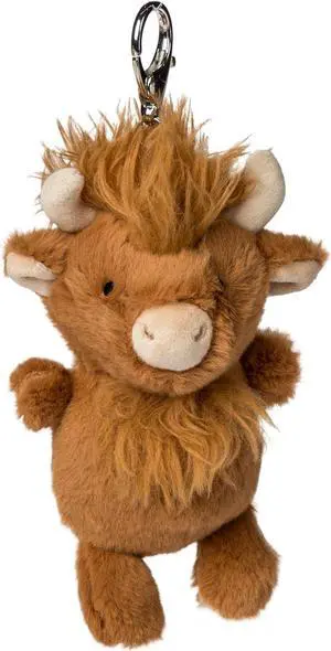 Mary Meyer Plush Stuffed Animal Backpack, Purse, Bag Charm, Highland Cow, 5" Mary Meyer Plush Stuffed Animal Backpack, Purse, Bag Charm, Highland Cow, 5"