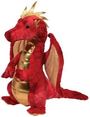 Douglas Plush Eugene Red Dragon Stuffed Animal, 10" Douglas Plush Eugene Red Dragon Stuffed Animal, 10"