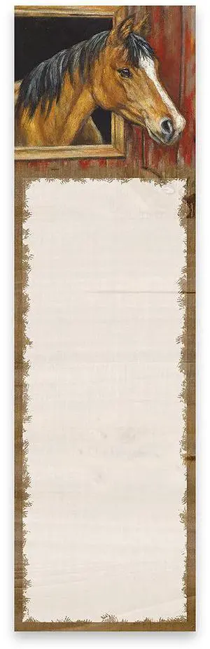 Primitives by Kathy - Buckskin Horse List Pad Notepad Primitives by Kathy - Buckskin Horse List Pad Notepad