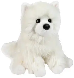 Douglas Toys Opo White Pomeranian Plush Stuffed Animal Toy, 9." Tall Douglas Toys Opo White Pomeranian Plush Stuffed Animal Toy, 9." Tall