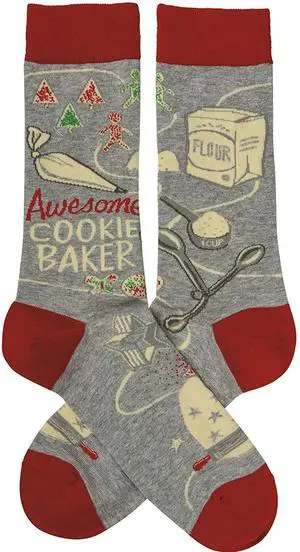 Primitives By Kathy Socks - Awesome Cookie Baker Cotton, Nylon, Spandex Primitives By Kathy Socks - Awesome Cookie Baker Cotton, Nylon, Spandex