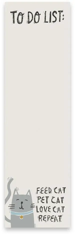 PBK Magnetic List Notepad, to Do List: Feed Cat Pet Cat Love Cat Repeat PBK Magnetic List Notepad, to Do List: Feed Cat Pet Cat Love Cat Repeat