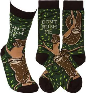 Primitives by Kathy Socks - Don't Rush Me Sloth Primitives by Kathy Socks - Don't Rush Me Sloth