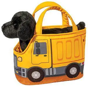 Douglas Pals Construction Truck Pet Sak w/ Black Lab Stuffed Animal Toy, 7" Douglas Pals Construction Truck Pet Sak w/ Black Lab Stuffed Animal Toy, 7"