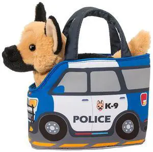 Douglas Pals Police Car Pet Sak w/ German Shepherd Stuffed Animal Toy, 7" Douglas Pals Police Car Pet Sak w/ German Shepherd Stuffed Animal Toy, 7"