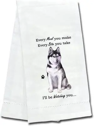 E&S Pets 711-40 Siberian Husky Kitchen Towels Dog Kitchen Towel, Off-white E&S Pets 711-40 Siberian Husky Kitchen Towels Dog Kitchen Towel, Off-white