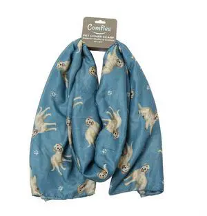 Yellow Labrador Retriever Dog Lover Scarf - Year-round scarf, Lightweight, 67" Yellow Labrador Retriever Dog Lover Scarf - Year-round scarf, Lightweight, 67"