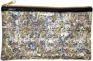 Spoontiques Music Glitter Cosmetic Bag Spoontiques Music Glitter Cosmetic Bag