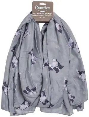 Border Collie Dog Lover Scarf - All-year-round scarf, Lightweight material, Border Collie Dog Lover Scarf - All-year-round scarf, Lightweight material,