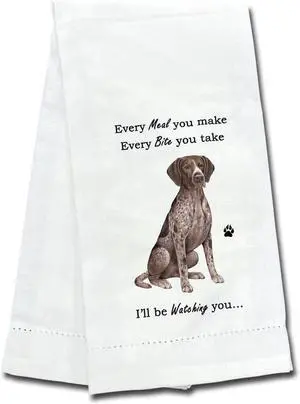 E&S Pets 711-54 Weimaraner Dog Kitchen Towel, Off-white E&S Pets 711-54 Weimaraner Dog Kitchen Towel, Off-white