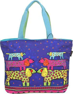 Laurel Burch Canine Family Large Shoulder Tote Bag Handbag Purse, 20 x 5 x 15 Laurel Burch Canine Family Large Shoulder Tote Bag Handbag Purse, 20 x 5 x 15