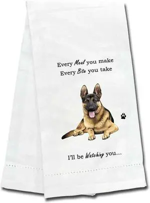 E&S Pets 711-75 German Shepherd Dog Kitchen Towel, Off-white E&S Pets 711-75 German Shepherd Dog Kitchen Towel, Off-white