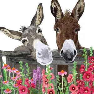 PaperProducts Design, Napkin Lunch Peanut Butter and Jelly Donkeys, 20 Count PaperProducts Design, Napkin Lunch Peanut Butter and Jelly Donkeys, 20 Count
