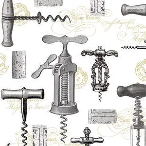 Paperproducts Design 20-Pack Corkscrews Paper Cocktail Napkins Paperproducts Design 20-Pack Corkscrews Paper Cocktail Napkins