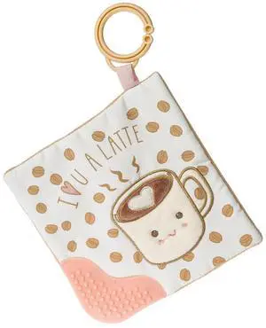 Mary Meyer Sweet Soothie Crinkle Teether Toy and Squeaker, 6 x 6", Luv You Latte Mary Meyer Sweet Soothie Crinkle Teether Toy and Squeaker, 6 x 6", Luv You Latte