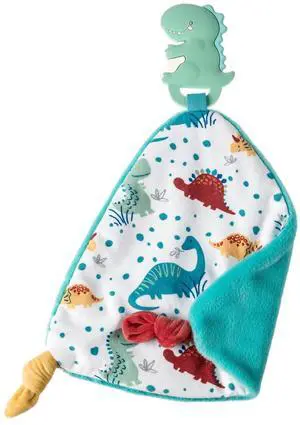 Mary Meyer Chewy Crew Soothing Baby Teether Lovey, 10", Pebblesaurus Dinosaur Mary Meyer Chewy Crew Soothing Baby Teether Lovey, 10", Pebblesaurus Dinosaur