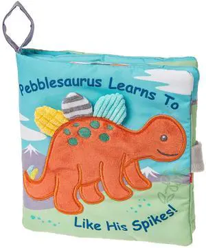 Mary Meyer Soft Cloth Book with Crinkle & Squeaker, 6-Inches, Pebblesaurus Dino Mary Meyer Soft Cloth Book with Crinkle & Squeaker, 6-Inches, Pebblesaurus Dino
