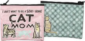 Primitives by Kathy Women's Zipper Wallet Coin Purse Stay Home Cat Mom Primitives by Kathy Women's Zipper Wallet Coin Purse Stay Home Cat Mom