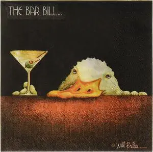 Paperproducts Design Bar Bill Beverage Napkin, Will Bullas-Cop Corp Paperproducts Design Bar Bill Beverage Napkin, Will Bullas-Cop Corp