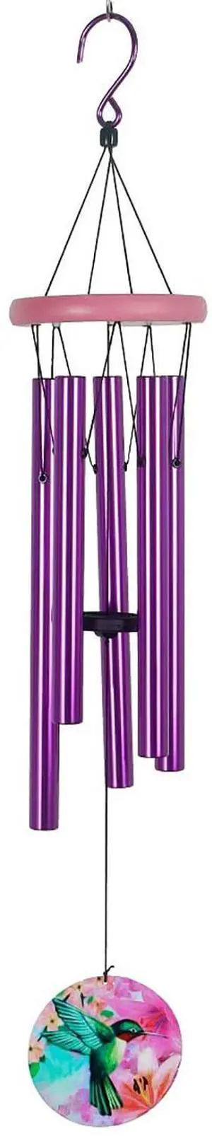 Spoontiques 13921 Hummingbird Wind Chime, Purple Spoontiques 13921 Hummingbird Wind Chime, Purple
