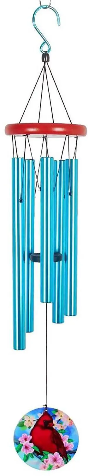 Spoontiques 13925 Cardinal Wind Chime, Blue Spoontiques 13925 Cardinal Wind Chime, Blue