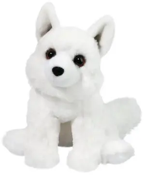 Douglas Mini Mistie Soft Arctic Fox Plush Stuffed Animal, 6" sitting Douglas Mini Mistie Soft Arctic Fox Plush Stuffed Animal, 6" sitting