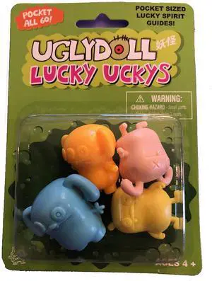 Uglydoll Lucky Uckys 4 Piece Pocket Sized Lucky Spirit Guides, 1.5" #93075 Uglydoll Lucky Uckys 4 Piece Pocket Sized Lucky Spirit Guides, 1.5" #93075