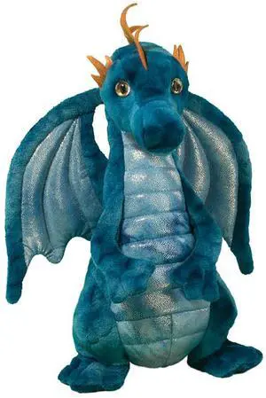 Douglas Zander Blue Dragon Plush Stuffed Animal, 12" Douglas Zander Blue Dragon Plush Stuffed Animal, 12"