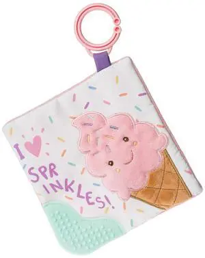 Mary Meyer Sweet Soothie Crinkle Teether Toy and Squeaker, 6 x 6", Ice Cream Mary Meyer Sweet Soothie Crinkle Teether Toy and Squeaker, 6 x 6", Ice Cream