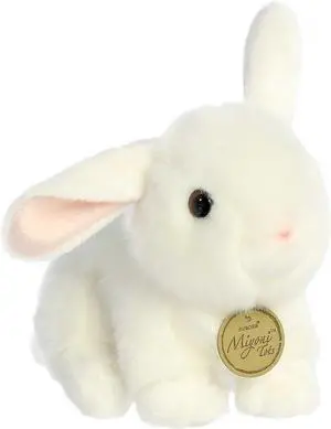 Aurora® Adorable Miyoni® Tots Playful Baby Bunny Stuffed Animal- White 8 Inches Aurora® Adorable Miyoni® Tots Playful Baby Bunny Stuffed Animal- White 8 Inches