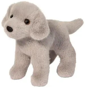 Douglas Toys Slate Silver Lab Plush Stuffed Animal Toy, 8" long Douglas Toys Slate Silver Lab Plush Stuffed Animal Toy, 8" long