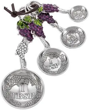 Ganz 4-Piece Set - Colorful Grapes Measuring Spoons. 5.25 inches Ganz 4-Piece Set - Colorful Grapes Measuring Spoons. 5.25 inches