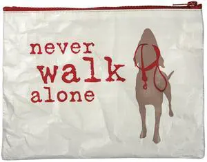 Primitives By Kathy Zipper Cosmetic Accessory Pouch - Never Walk Alone Primitives By Kathy Zipper Cosmetic Accessory Pouch - Never Walk Alone
