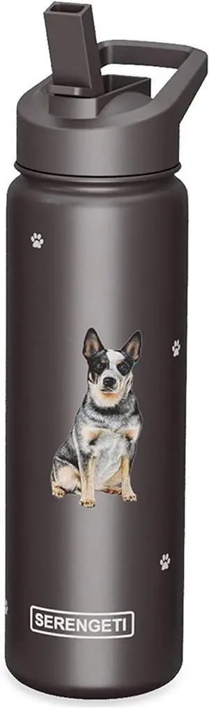 E&S Pets Stainless Steel Water Bottle 24 Oz, Spill Proof (Australian Cattle Dog) E&S Pets Stainless Steel Water Bottle 24 Oz, Spill Proof (Australian Cattle Dog)