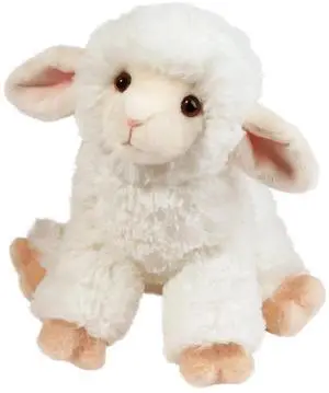 Douglas Dollie Soft Lamb Plush Stuffed Animal, 9.5" sitting Douglas Dollie Soft Lamb Plush Stuffed Animal, 9.5" sitting