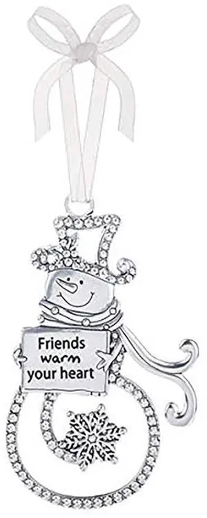 Ganz Ornament - Friends Warm Your Heart - Silver Ganz Ornament - Friends Warm Your Heart - Silver