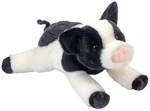 Douglas Ernie Black & White Pig Softie Plush Stuffed Animal, 13" Douglas Ernie Black & White Pig Softie Plush Stuffed Animal, 13"