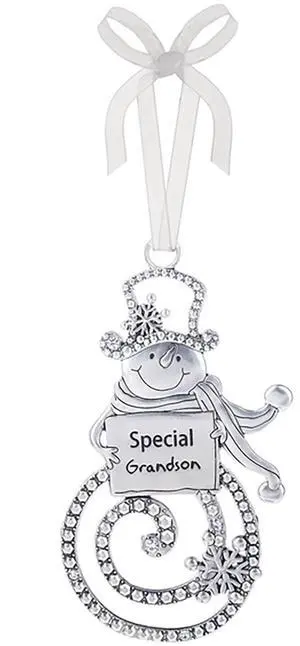 Ganz Ornament - Special Grandson - Silver Ganz Ornament - Special Grandson - Silver