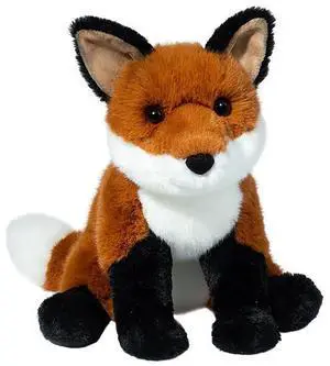 Douglas Toys Super Freddie Soft Fox Plush Stuffed Animal, 12" sitting Douglas Toys Super Freddie Soft Fox Plush Stuffed Animal, 12" sitting