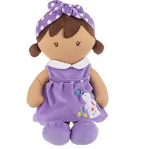 Baby Ganz Tulip Baby Doll with Purple Outfit Plush Stuffed Animal, 12.5" Baby Ganz Tulip Baby Doll with Purple Outfit Plush Stuffed Animal, 12.5"
