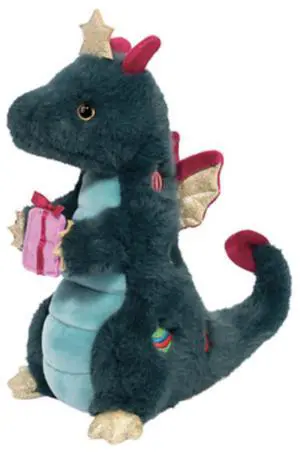 Douglas Deck the Dragon Plush Stuffed Animal with Shimmery Wings, 9.5" Douglas Deck the Dragon Plush Stuffed Animal with Shimmery Wings, 9.5"