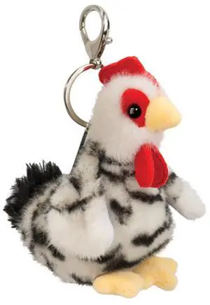Douglas Toys Plush Stuffed Animal Backpack, Bag Charm, Spotted Chicken, 5" Douglas Toys Plush Stuffed Animal Backpack, Bag Charm, Spotted Chicken, 5"