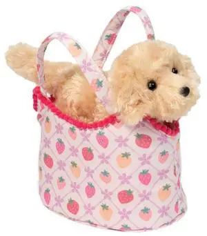 Douglas Berry Sweet Sassy Sak with Golden Retriever Plush Stuffed Animal Toy, 7" Douglas Berry Sweet Sassy Sak with Golden Retriever Plush Stuffed Animal Toy, 7"