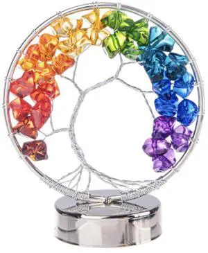 Ganz Acrylic Standing Rainbow Tree of Life, 3.34" high Ganz Acrylic Standing Rainbow Tree of Life, 3.34" high