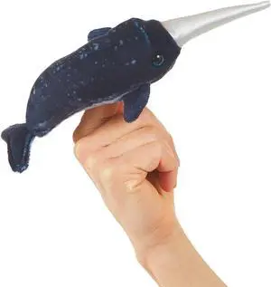 Folkmanis Mini Narwhal Finger Puppet Folkmanis Mini Narwhal Finger Puppet