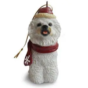 Littlegifts Bichon Frise Snowflake Scarf Dog Holiday Christmas Ornament Littlegifts Bichon Frise Snowflake Scarf Dog Holiday Christmas Ornament